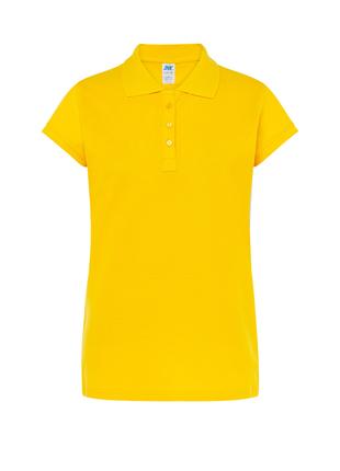 Женская рубашка-поло JHK, Polo Regular Lady, желтая футболка п...