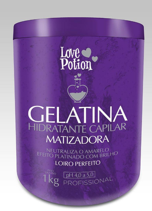 Коллаген для волос с матирующим эффектом love potion gelatina ...