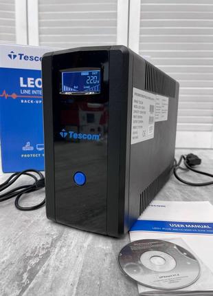 Джерело безперебійного живлення Tescom Leo+ 1200VA LCD USB RJ4...