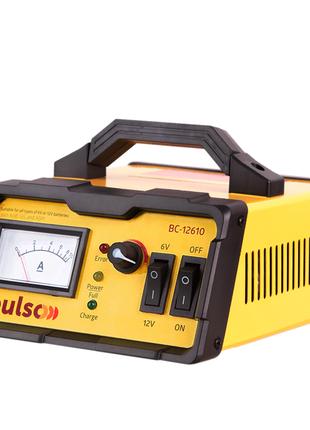 Зарядний пристрій PULSO BC-12610 6-12V/0-10A/10-120AHR/LED-Ампер