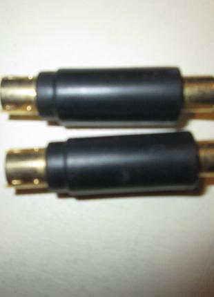 Перехідник штекер 4 pin S-Video (M) - RCA (F)