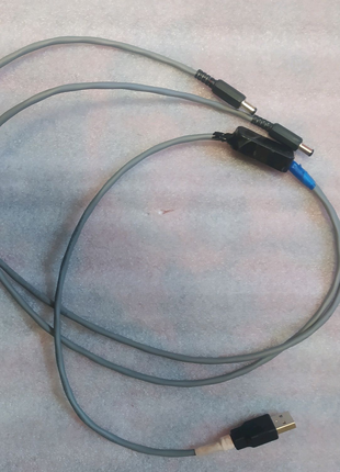 Usb підвищуючий кабель dc-dc  на два виходи 5v in 2× 12v 1A out