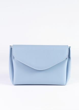 Женская сумка голубая сумка через плечо голубой клатч мини сумка