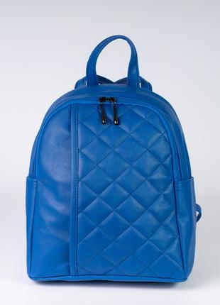 Жіночий рюкзак синій рюкзак стьобаний рюкзак міський рюкзак