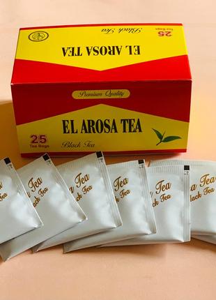 Чай египетський чорний дрібно-мелений El Arosa Tea 25 пакетиків