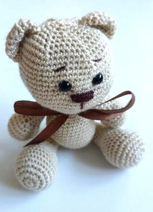 Амигуруми мишка вязаная детская игрушка ведмедь