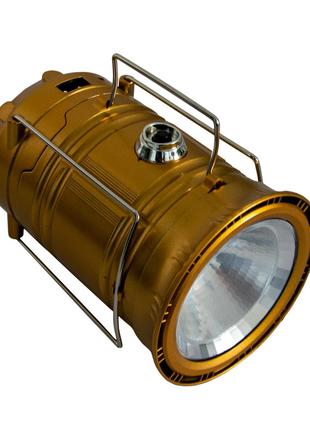 Лампа ліхтар туристичний Jia Hao JH-5800T Золотистий, кемпінго...