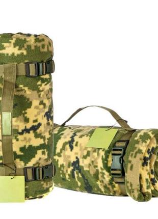 Тактический флисовый плед 150х180см – одеяло для военных с чехлом