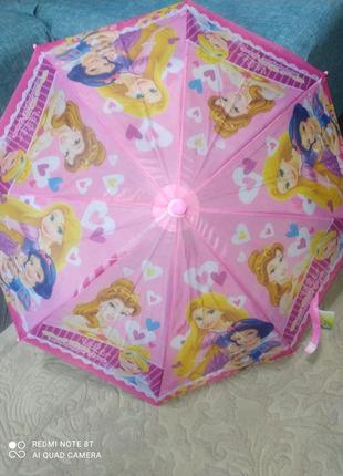 Дитяча парасолька тростина принцеси в асортименті від 3-7 років