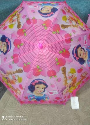 Дитяча парасолька тростина білосніжка в асортименті від 3-7 років