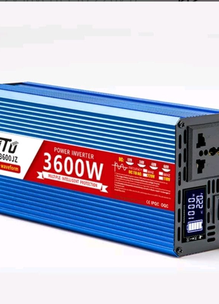 Інвертор SUTU 3600W/12V220V/чиста синусоїда/перетворювач напруги