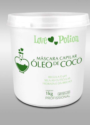 Маска-ботокс для волос love potion oleo de coco mask 1000 мл