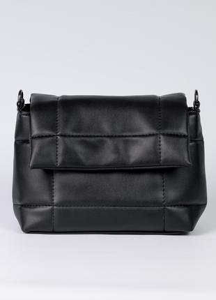 Женская сумка черная сумка через плечо черный клатч через плечо