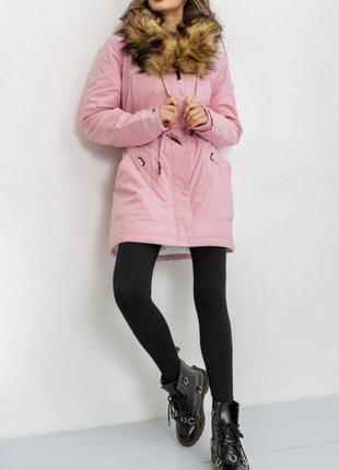 ❄️ куртка женская цвет розовый