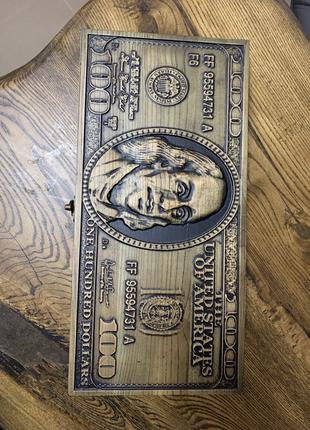 Нарди з дерева, долар 100$