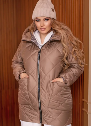 Удлиненная куртка женская зима батал 4 цвета 796 /севгм