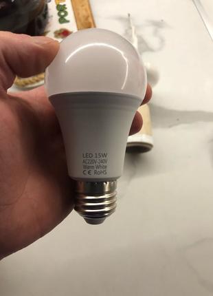 LED лампа 15w e-27 енергозберігаюча