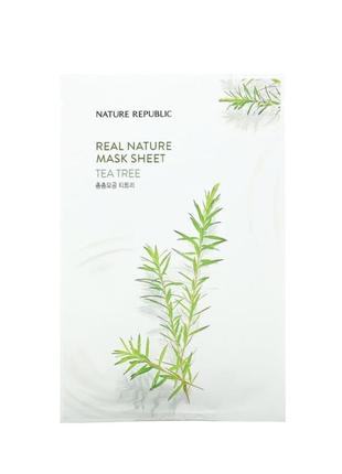 Nature republic real nature beauty mask sheet, tea tree, 1 she...