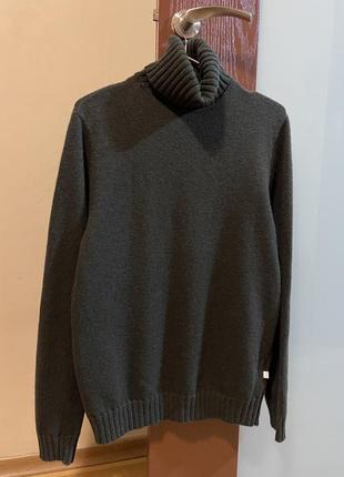 Шерстяной свитер с высоким горлом водолазка fram