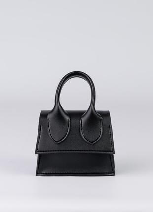 Жіноча сумка чорна сумочка мікро сумочка маленька сумочка клатч