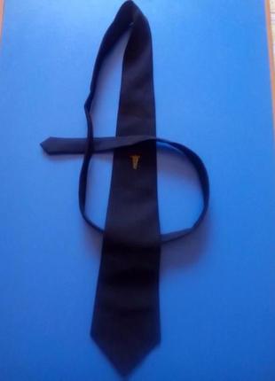 Краватка чорний з вишитим жезлом меркурія