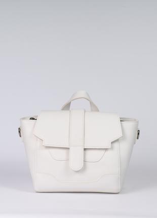 Женская сумка белая сумка через плечо белый клатч через плечо