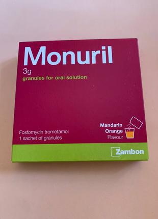 Monuril Монурил 3г. Смак мандарина та апельсина. 1 пакетик гранул
