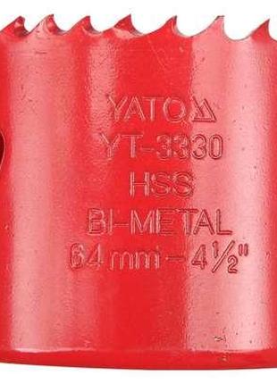 Пила кольцевая би-металл BI-METAL HSS M3 64 мм YATO Польша YT-...