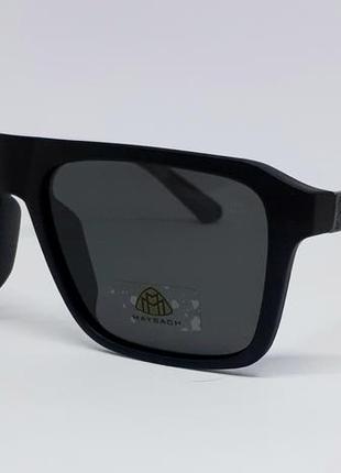 Maybach стильные мужские солнцезащитные очки черные матовые по...