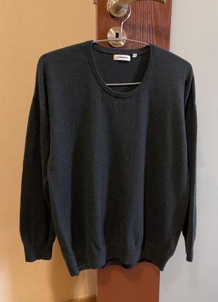 Кашемировый свитер джемпер оверсайз бренд j. lindeberg.