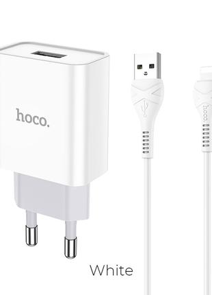 Адаптер мережевий Hoco Lightning cable Asombroso C81A |1USB, 2...