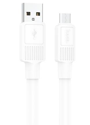 Кабель Hoco Micro USB Solid charging data cable X84 |1M, 2.4A|