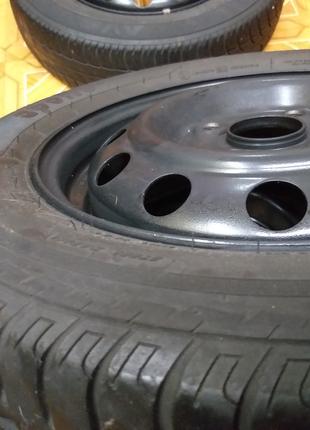 Колеса r13 4х100 ет 46 155/70 в сборе с летней резиной