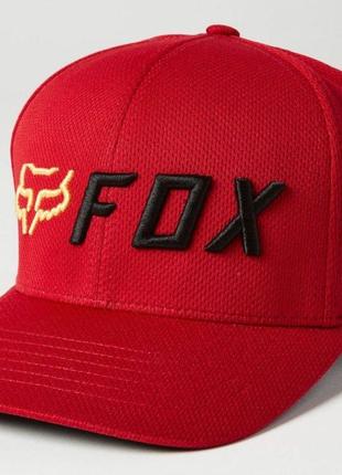 Кепка FOX APEX FLEXFIT HAT (Red/Black), S/M, S/M