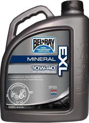 Олія моторна Bel-Ray EXL Mineral 4T Engine Oil (4л), 20w-50