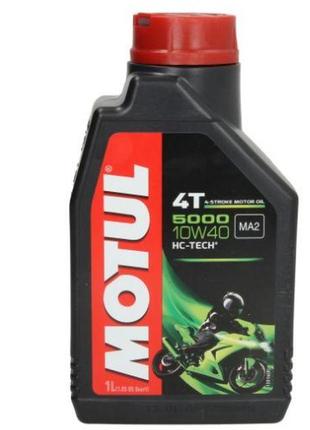 Масло 4Т (Синтетическое) 5000 10W40 SAE 1L. "MOTUL"