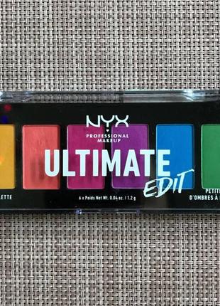 Палетка тіней NYX professional makeup Ultimate shadow 6