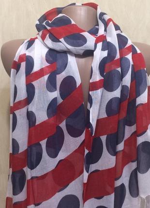 Симпатичный тонкий шарф шаль, 180х68см