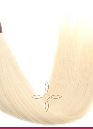 Натуральные Славянские Волосы в Срезе 50 см 100 грамм, Блонд №60