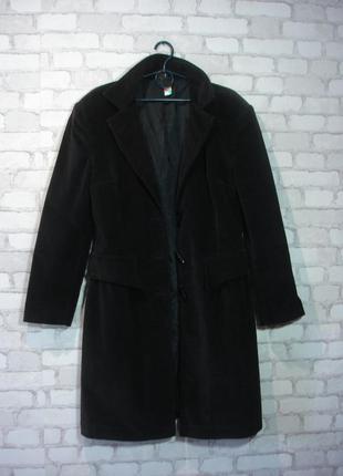 Вельветовое пальто carolady 46-48 р