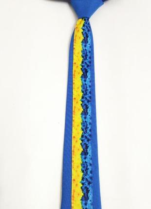 Галстук патриотический. краватка патріотична жовто-блакитна.