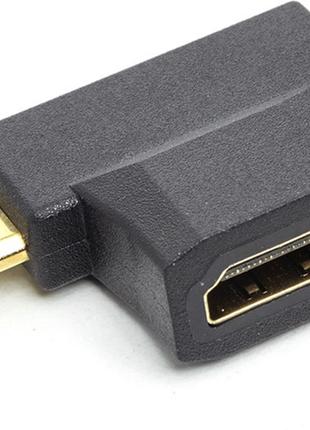 Переходник PowerPlant HDMI (F) - mini HDMI (M) / micro HDMI (M...