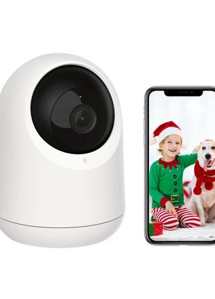 Видеокамера SwitchBot Baby Monitor, 360-градусный 1080P Pan Ti...