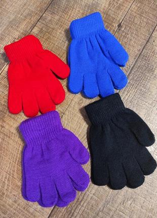 Рукавиці рукавички дитячі перчатки детские 7-10