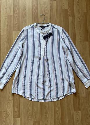 Новая шелковая блуза рубашка бренда tommy hilfiger. оригинал