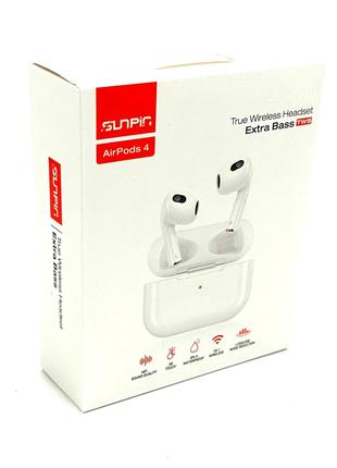Наушники Bluetooth SUNPIN AirPods 4 Белые