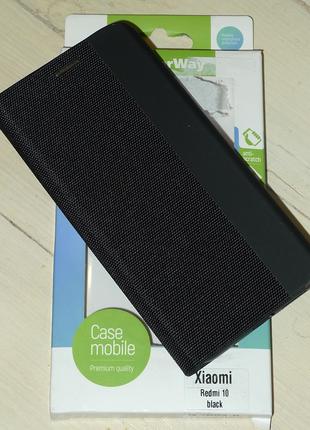 Чехол ColorWay Xiaomi Redmi 10 Magnet Book Black 0730