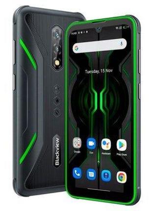 Смартфон Blackview BV5200 Pro 4/64Gb Green, 13+2/8 Мп, 6.1" IP...