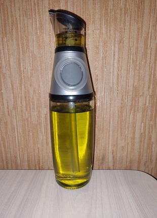 Пляшка-дозатор з розпилювачем для олії та оцту скляна