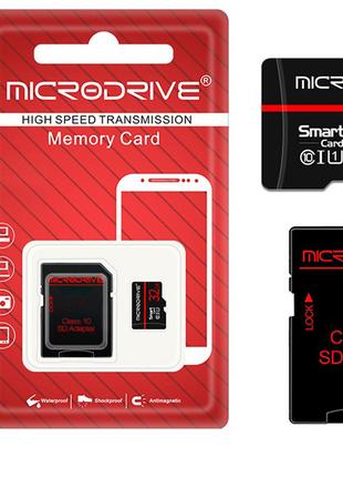 Карта пам'яті Microdrive з SD адаптером class 10 32Gb Чорний